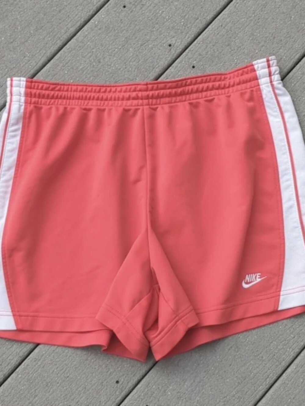 Nike Elastic Tie Waist Side Stripe Shorts